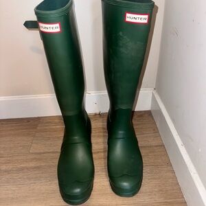 Hunter Green Original Tall Wellington Boot